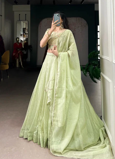 Lnb1100 Allen Crush Lehenga With Blouse Dupatta Suppliers In India